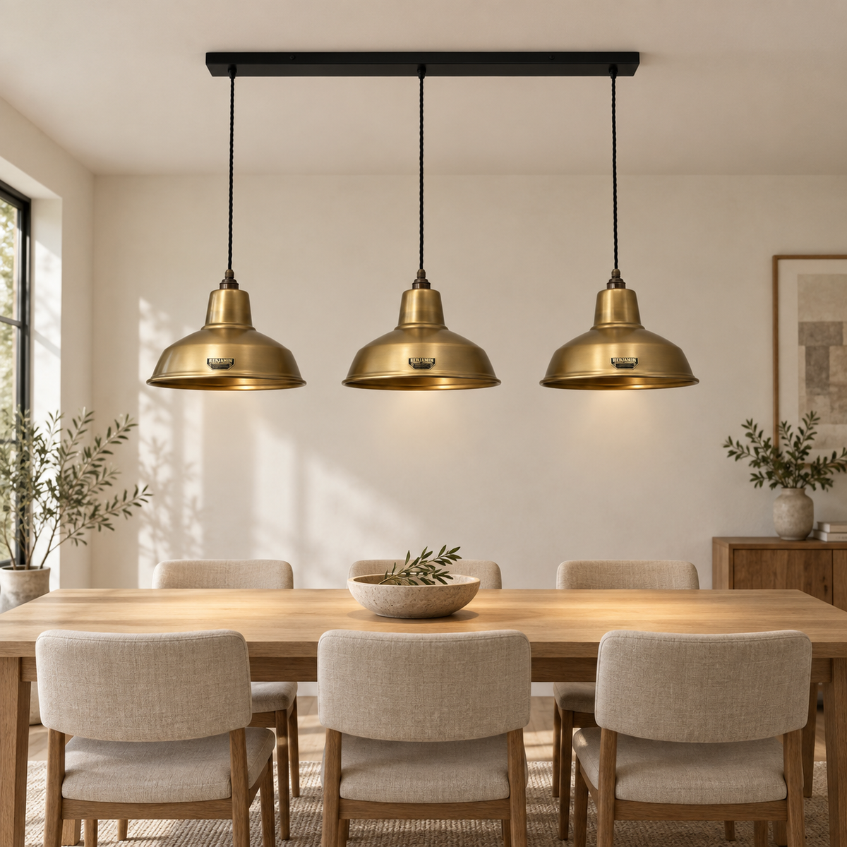 Brassvane antique brass 3 pendant track light additional view 12