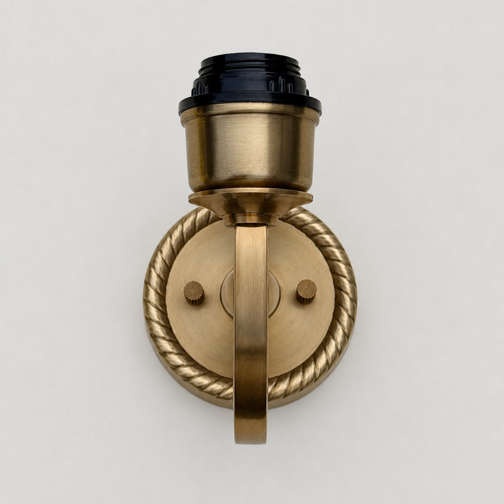 Brassvane antique brass wall sconce additional view 4