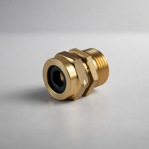 Brassvane brass conduit compression gland overall view