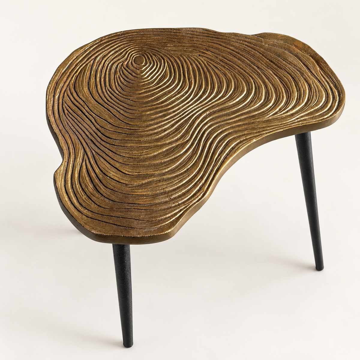 Brassvane brass clover side table additional view 5