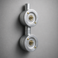 Brassvane double gang conduit light switch overall view