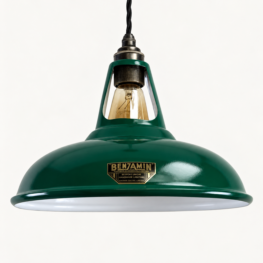 Brassvane racing green pendant light additional view 4