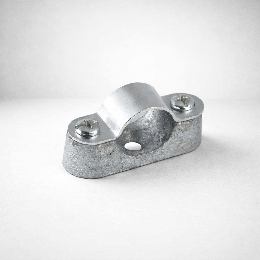 Brassvane galvanized conduit distance saddle overall view