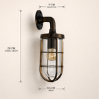 Brassvane aged bronze swan neck wall light additional view 7