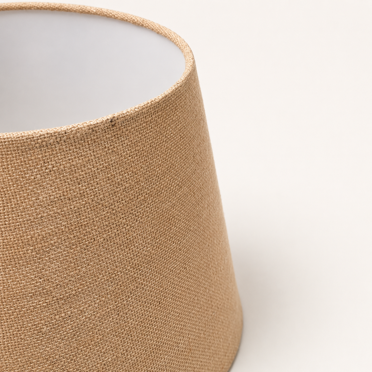 Brassvane hessian drum lampshade additional view 3