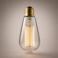 Brassvane edison filament bulb overall view