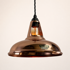 Brassvane handspun copper pendant light additional view 3