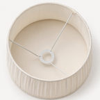 Brassvane ivory pleated lampshade additional view 4