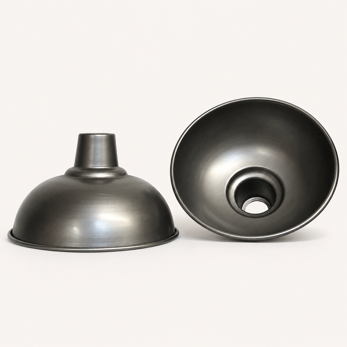 Brassvane pewter gray dome pendant light additional view 3