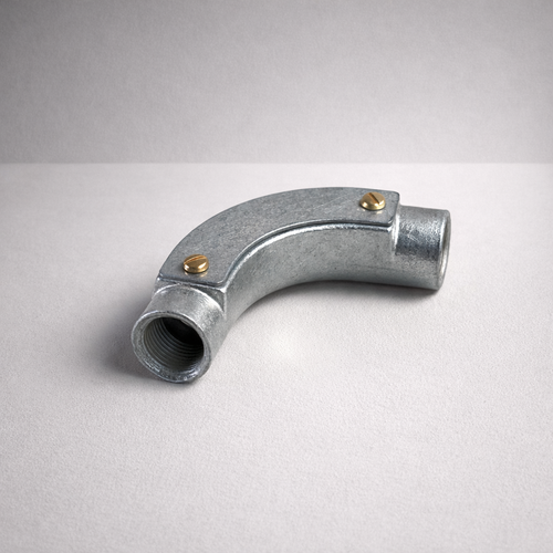Brassvane galvanized inspection elbow overall view