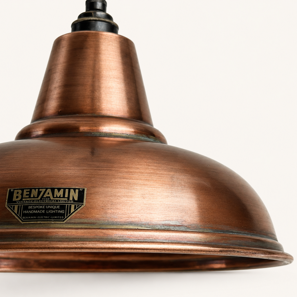 Brassvane antique copper pendant light additional view 4