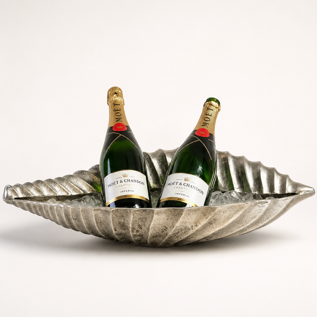 Brassvane clam shell champagne ice bucket additional view 8