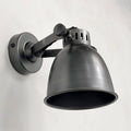 Brassvane pewter gray adjustable arm wall light overall view