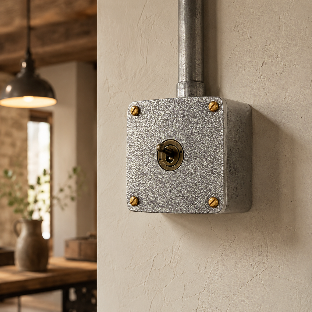 Brassvane surface mounted conduit toggle switch additional view 2