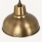 Brassvane antique brass dome pendant light additional view 4