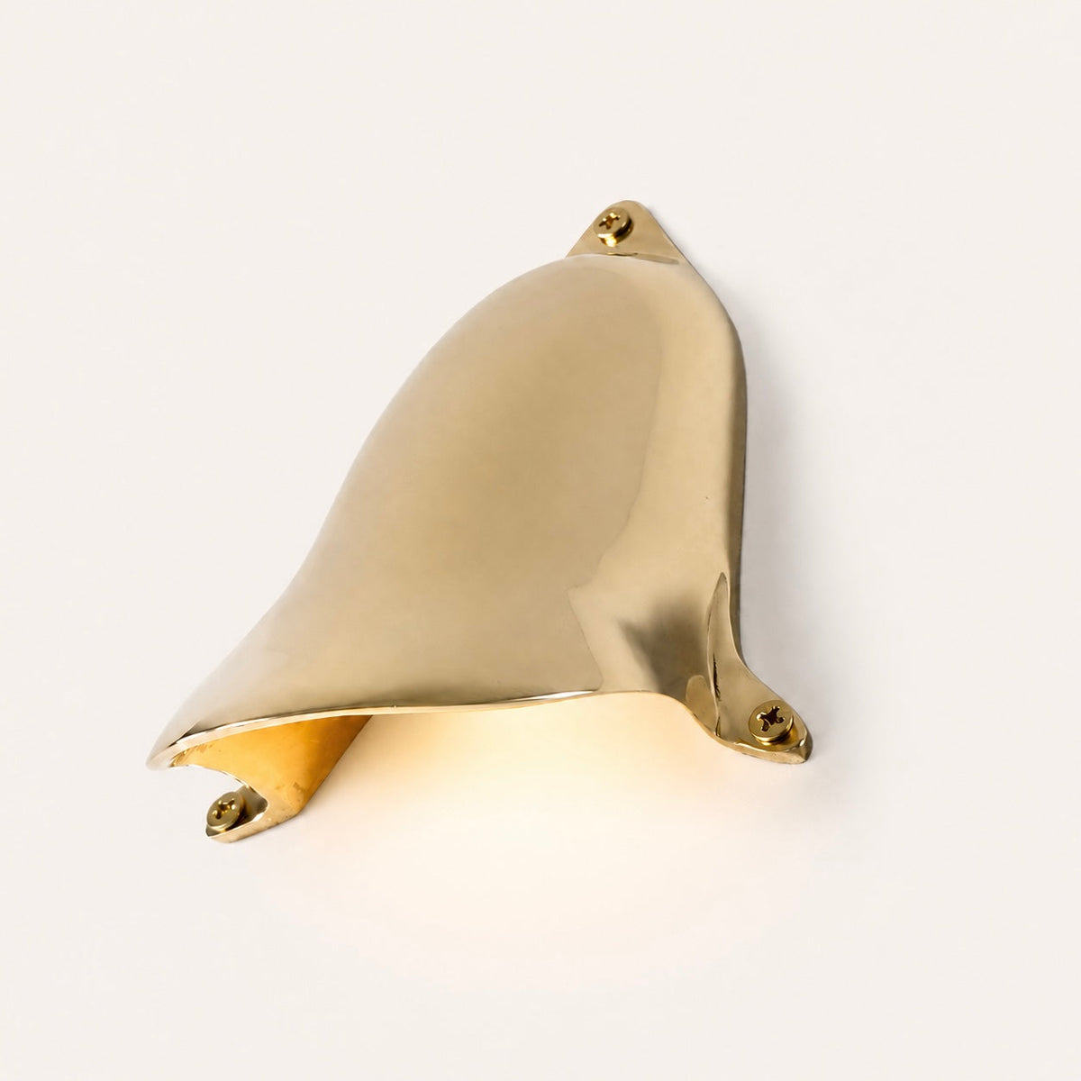 Brassvane motorboat ventilator wall light overall view