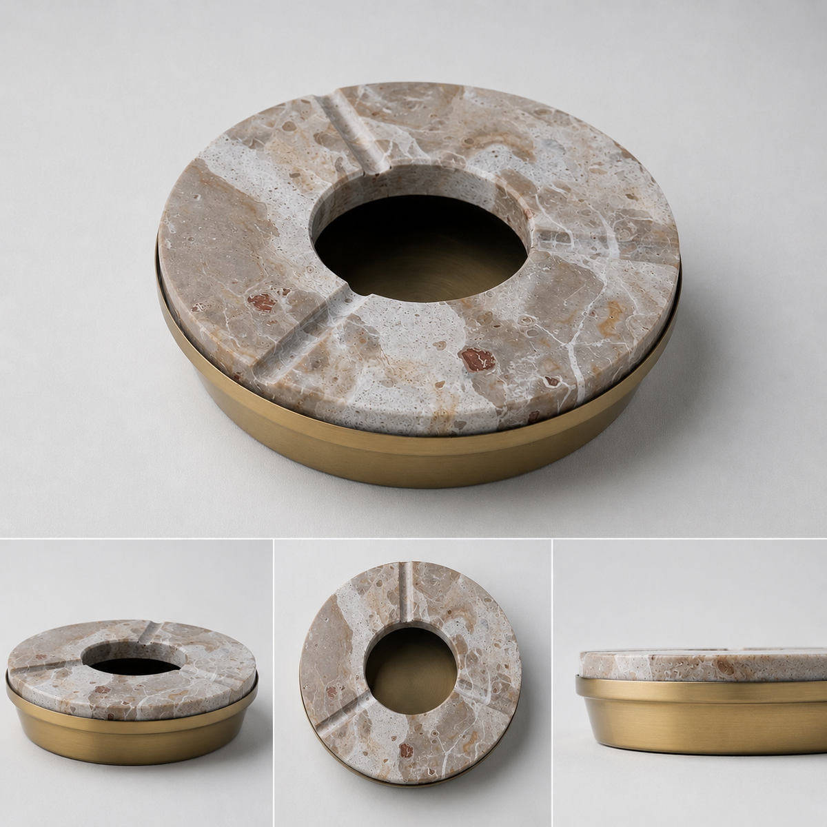 Brassvane marble cigar ashtray additional view 5