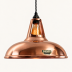 Brassvane handspun copper pendant light additional view 4