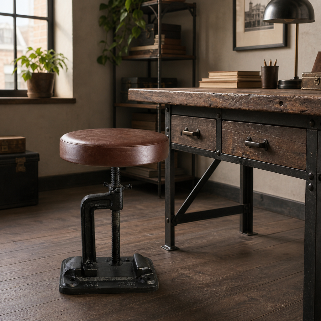 Brassvane adjustable vice clamp stool additional view 2