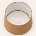 Brassvane hessian drum lampshade additional view 4
