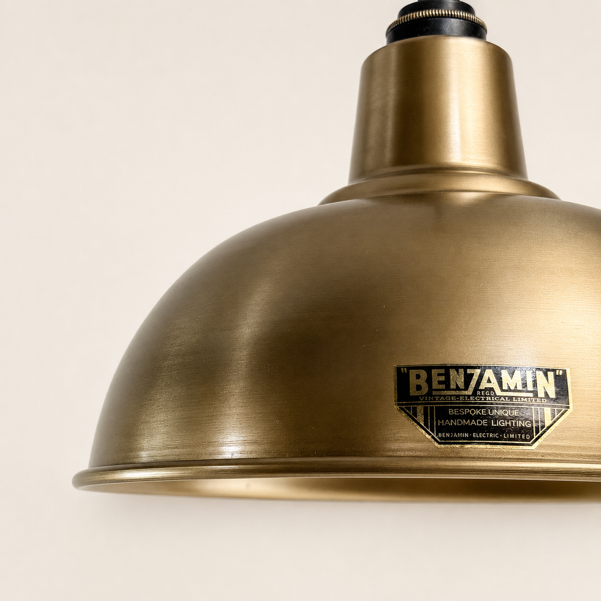 Brassvane antique brass dome pendant light additional view 5