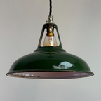 Brassvane green pendant light overall view