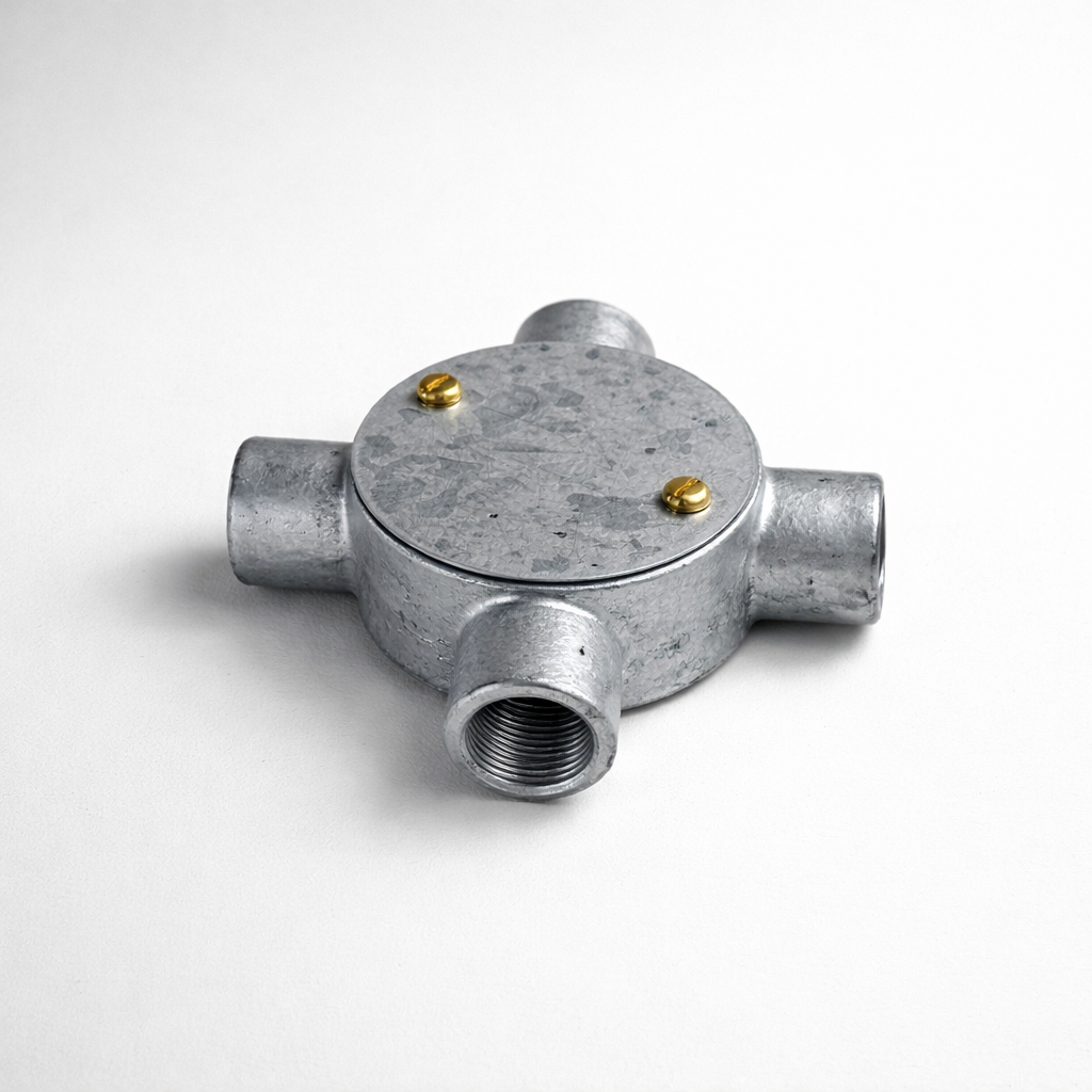 Brassvane galvanized conduit cross box additional view 3