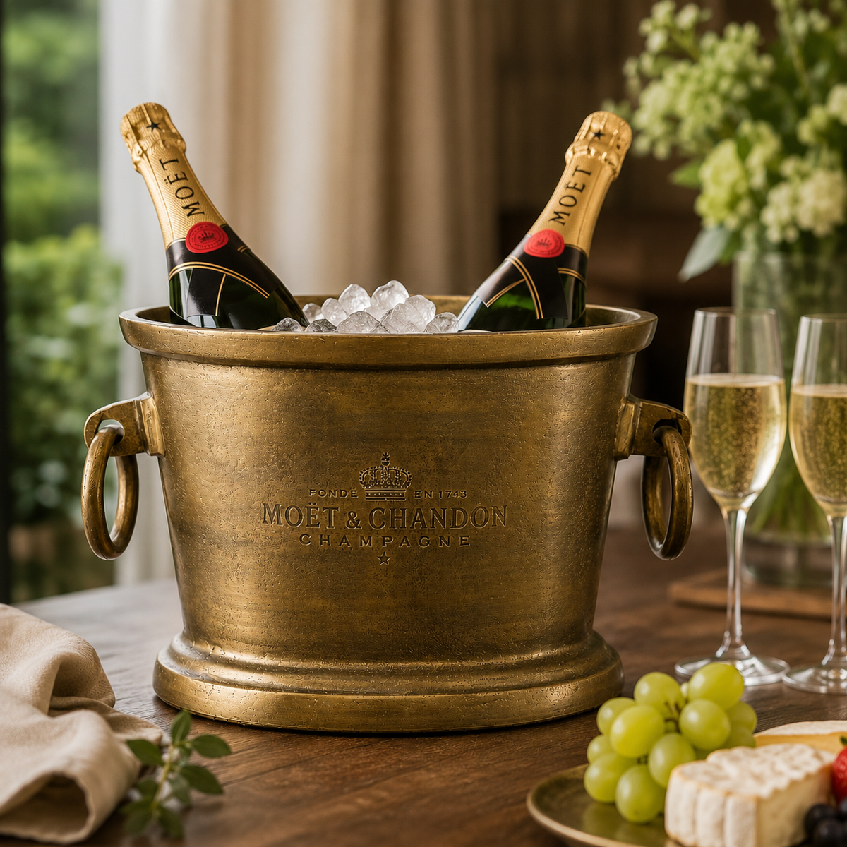 Brassvane champagne ice bucket additional view 3