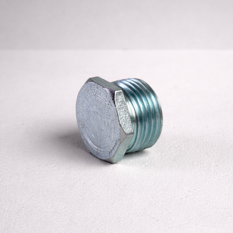 Brassvane galvanized conduit plug overall view
