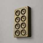Brassvane 8 gang toggle light switch additional view 6