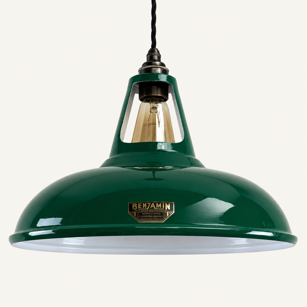 Brassvane racing green pendant light additional view 7