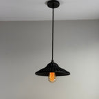 Brassvane matt black ceramic pendant light additional view 6