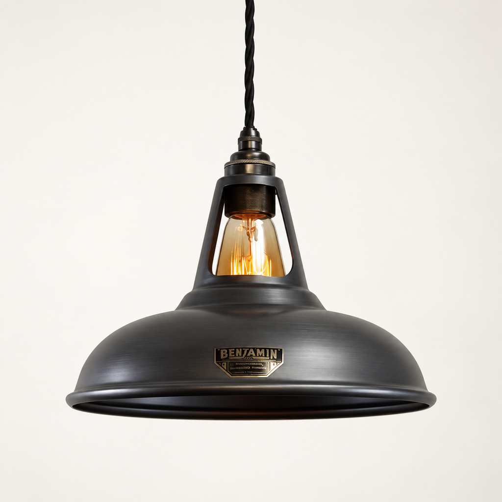 Brassvane pewter gray pendant light additional view 10
