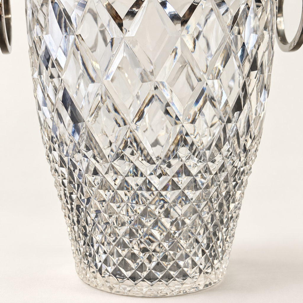 Brassvane hand cut glass ice cooler additional view 5