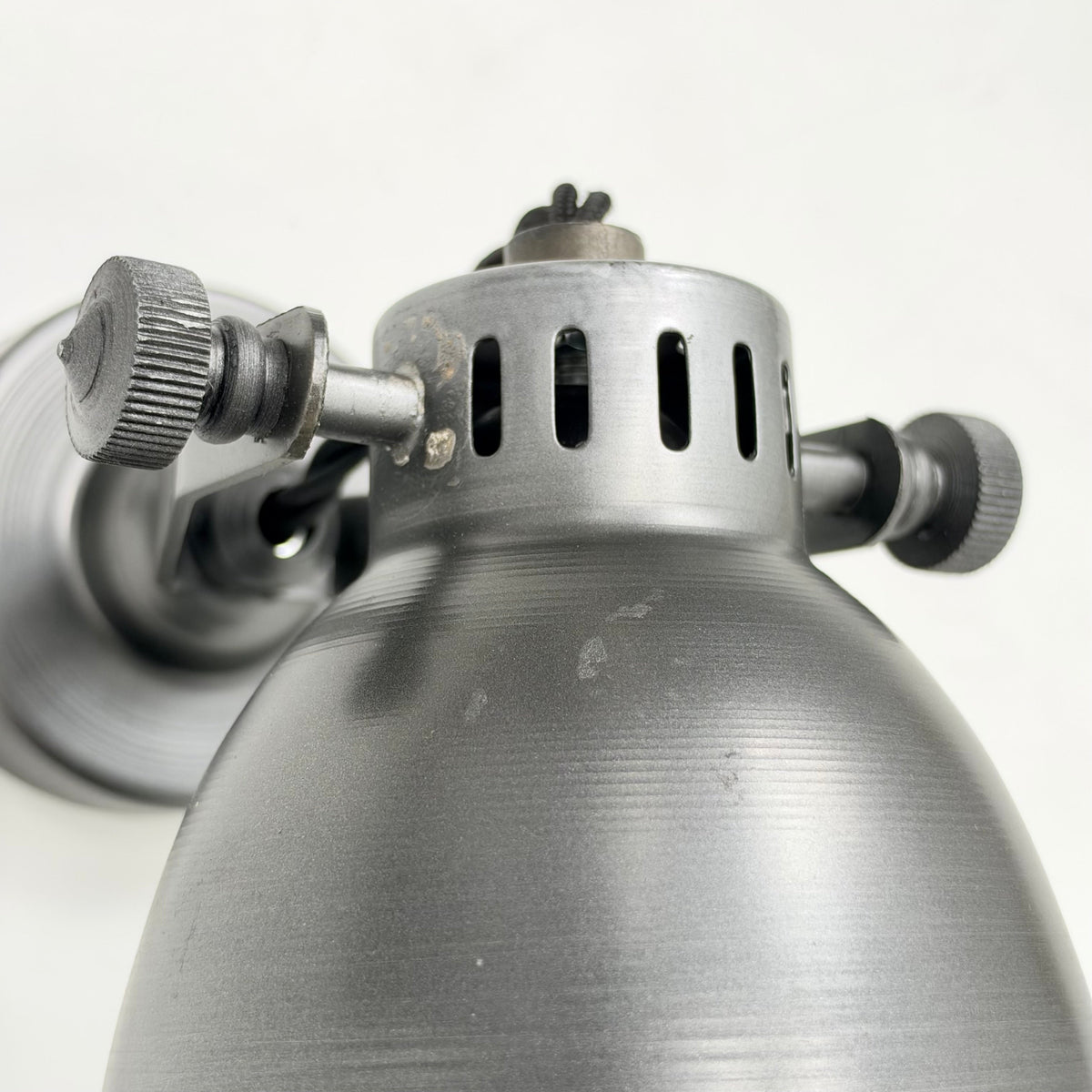Brassvane pewter gray adjustable arm wall light additional view 4