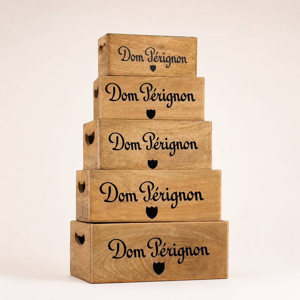 Brassvane wooden champagne storage crates additional view 3