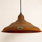 Brassvane rusted pendant light overall view