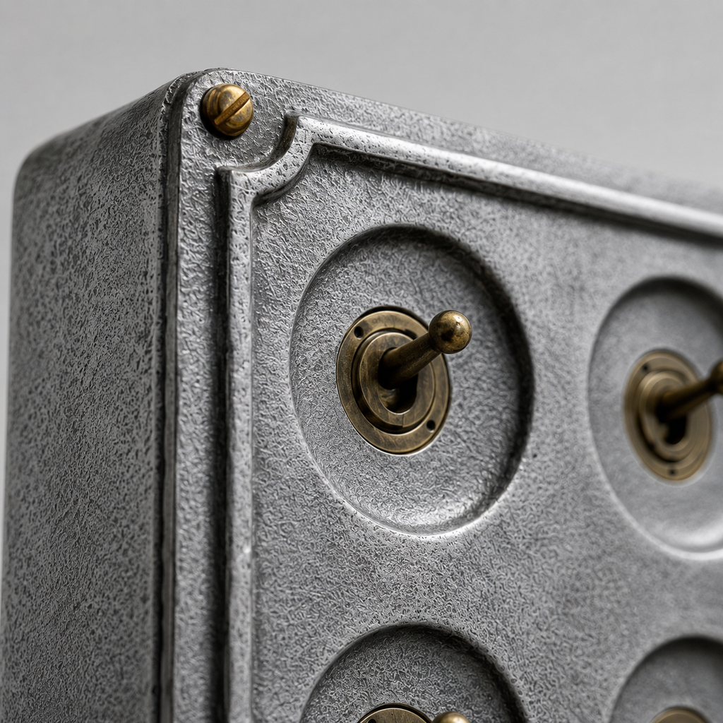 Brassvane 4 gang conduit toggle switch additional view 8