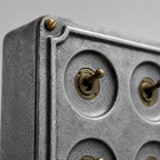 Brassvane 4 gang conduit toggle switch additional view 8