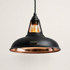 Brassvane matt black and copper pendant light additional view 3