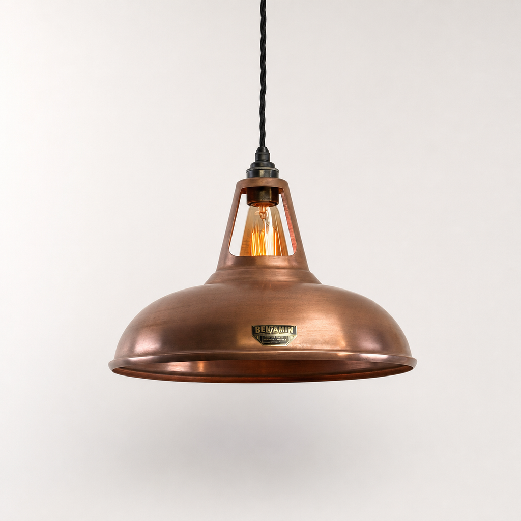 Brassvane antique copper pendant light additional view 7