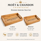 Brassvane wooden serving tray set additional view 7