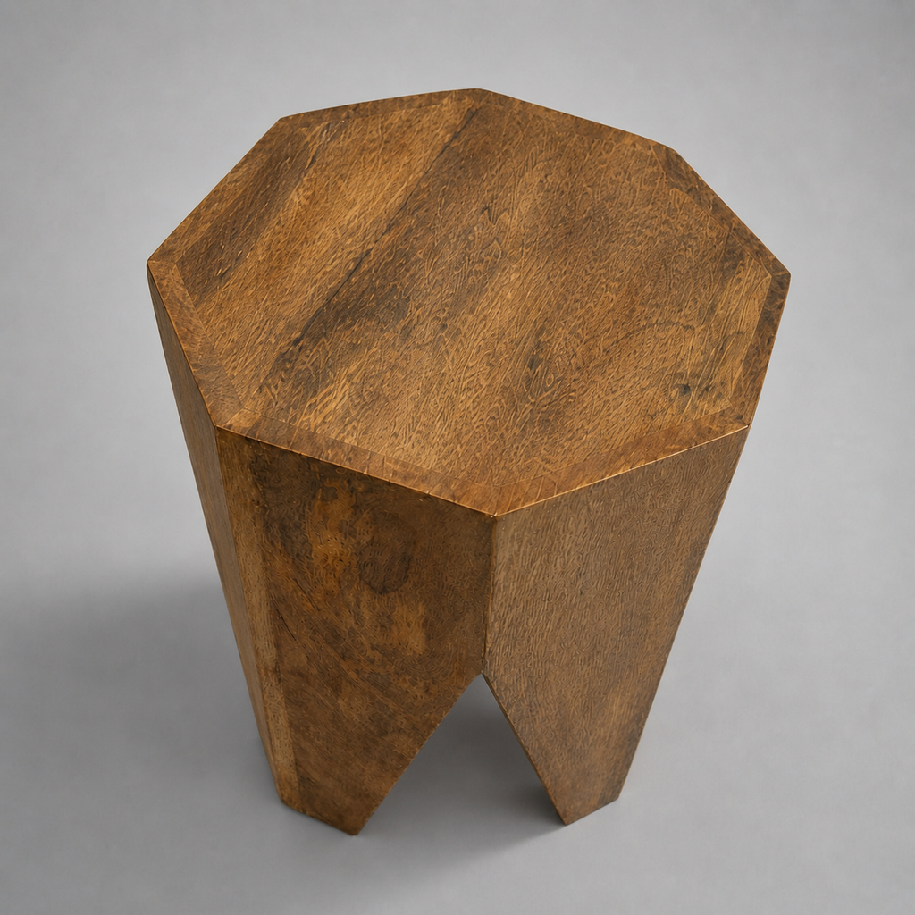Brassvane mango wood side table additional view 4