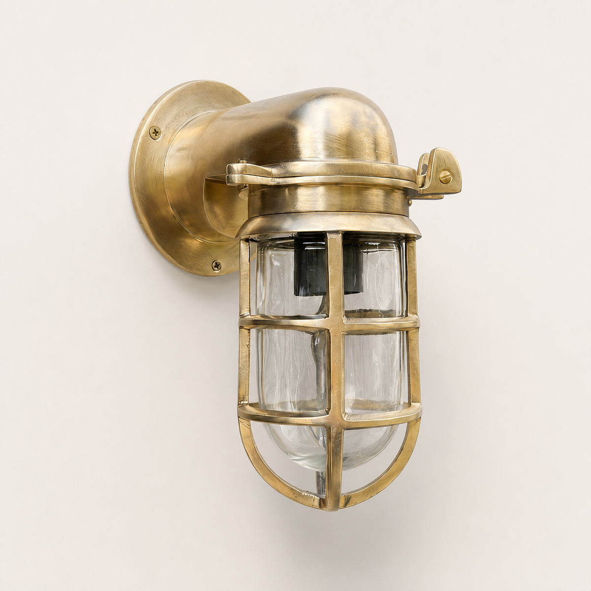 Brassvane raw brass outdoor wall light additional view 4