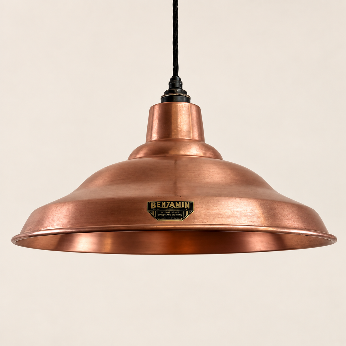 Brassvane antique copper industrial pendant light additional view 4