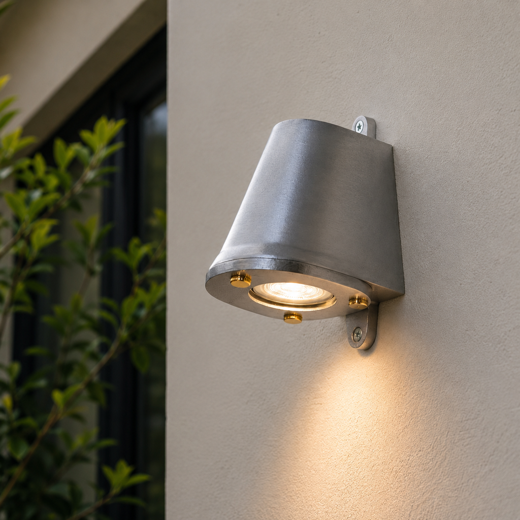 Brassvane sandblasted aluminum outdoor wall light additional view 3