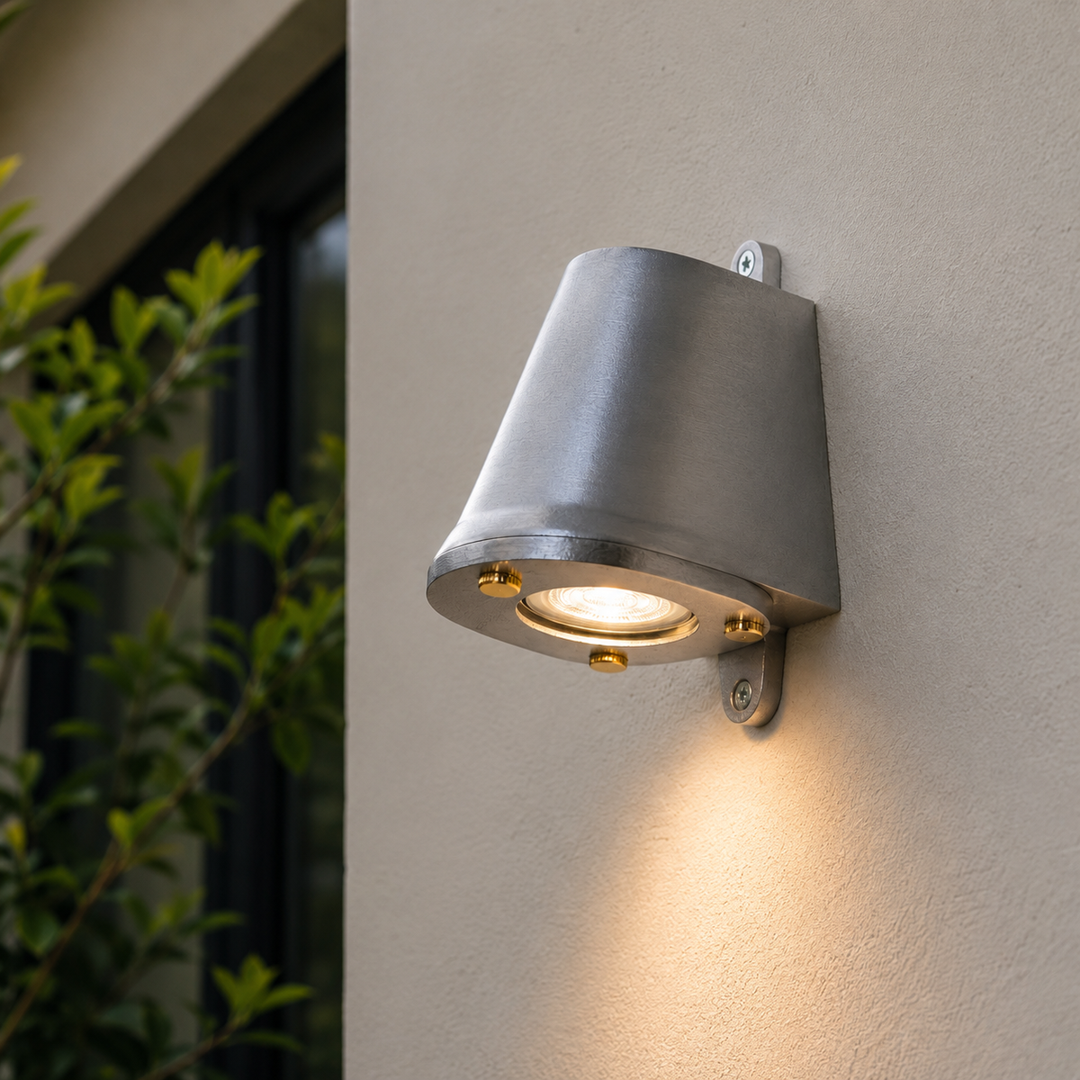 Brassvane sandblasted aluminum outdoor wall light additional view 3