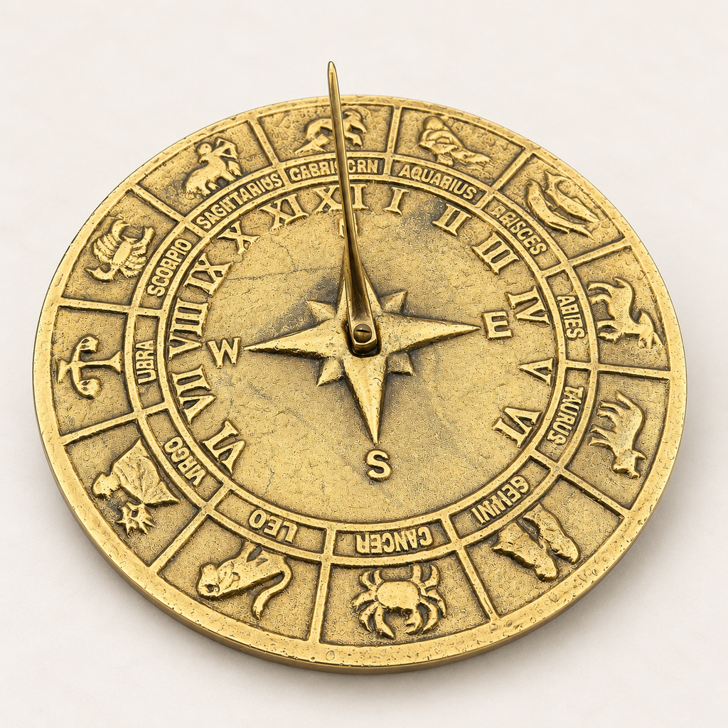 Brassvane sun dial watch clock additional view 4