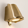Brassvane outdoor brass wall light overall view