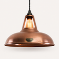 Brassvane antique copper pendant light overall view
